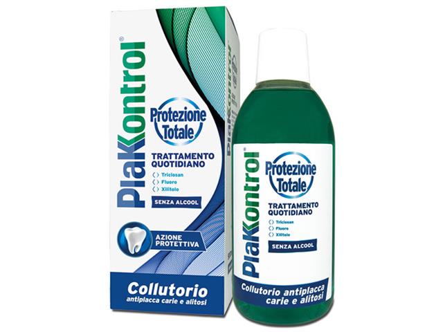 PLAKKONTROL PROTEZIONE TOTALE Płyn do płukania jamy ustnej b/alkoholu interakcje ulotka płyn do płukania jamy ustnej - 500 ml