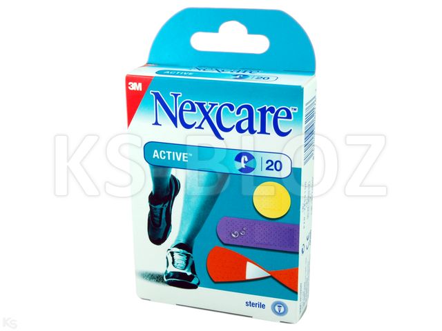 Plast.Nexcare ACTIV steryl. interakcje ulotka   20 szt.