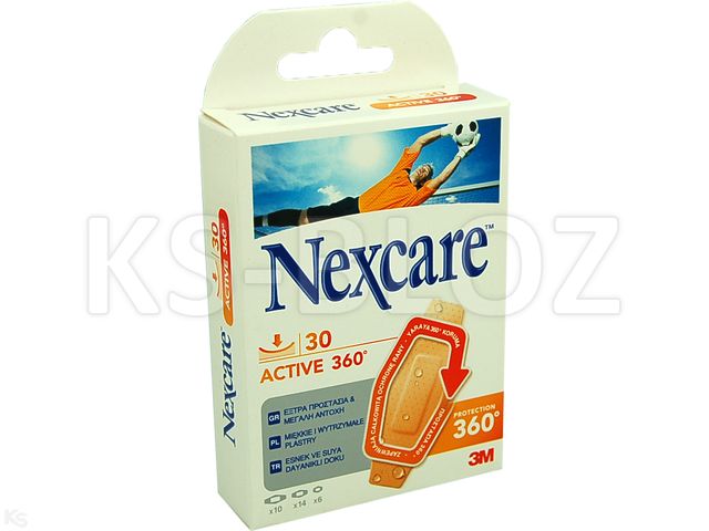 Plast.Nexcare ACTIVE 360 interakcje ulotka plaster - 30 szt.