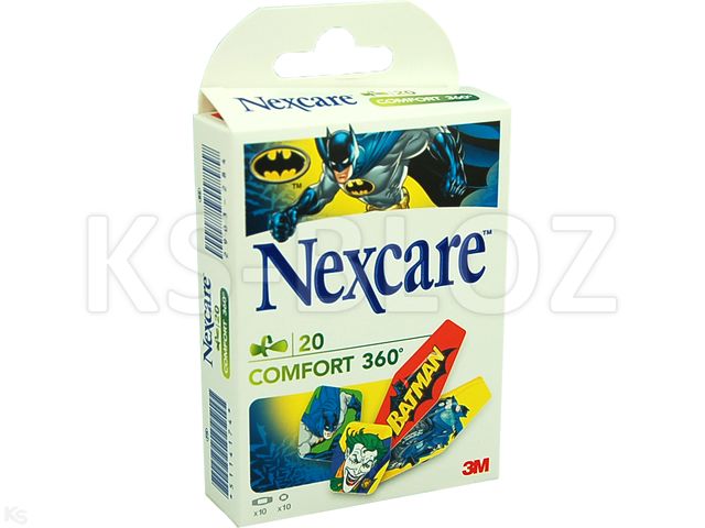 Plast.Nexcare COMFORT 360  Batman interakcje ulotka plaster  20 szt.
