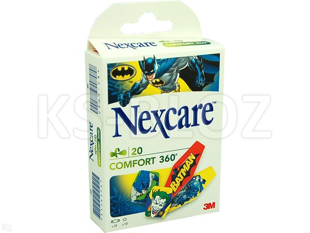 Plast.Nexcare COMFORT 360  Batman interakcje ulotka plaster - 20 szt.