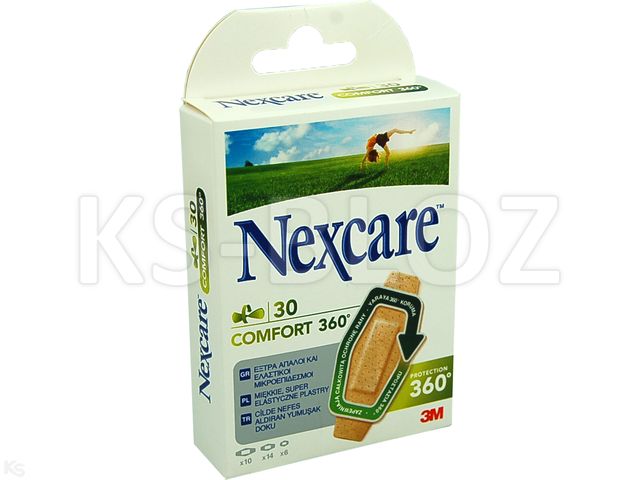 Plast.Nexcare COMFORT 360 interakcje ulotka plaster - 30 szt.