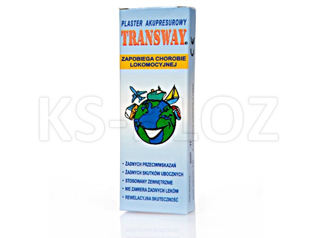 Plast.TRANSWAY zapob.chor.lokomoc. interakcje ulotka plaster - 2 szt.