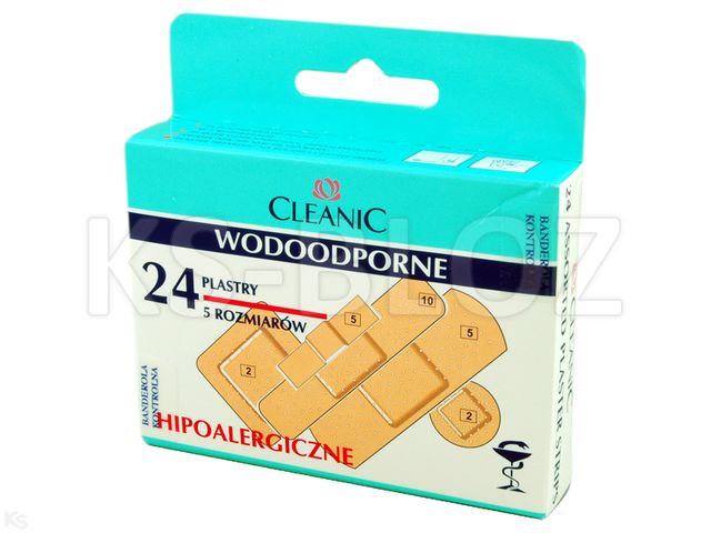 Plast.zest.CLEANIC wodoodp.hypoal. interakcje ulotka plaster - 24 szt.