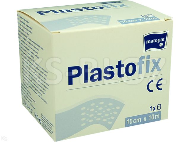 Plastofix Plaster 10 m x 10 cm interakcje ulotka   1 szt.