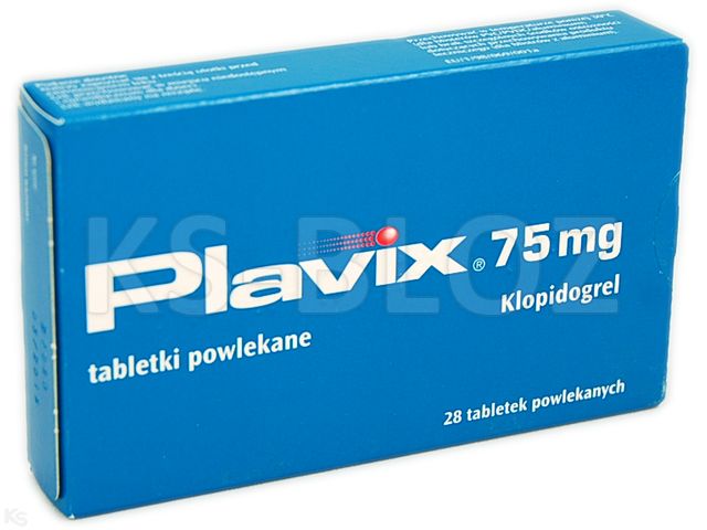 Plavix interakcje ulotka tabletki powlekane 75 mg 28 tabl. | blist.PVC/PVDC/Alu