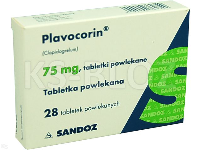 Plavocorin interakcje ulotka tabletki powlekane 75 mg 