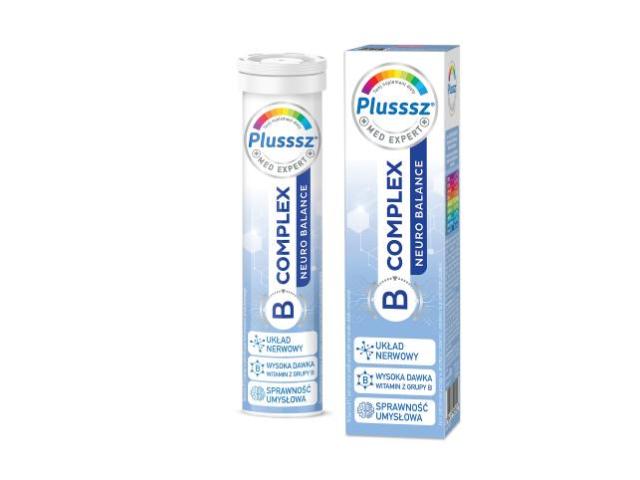 Plusssz B-Complex Neuro Balance interakcje ulotka tabletki musujące - 20 tabl.