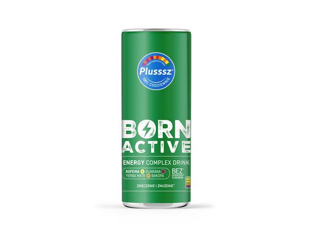 Plusssz Born Active Energy Complex Drink interakcje ulotka napój  250 ml (puszka)