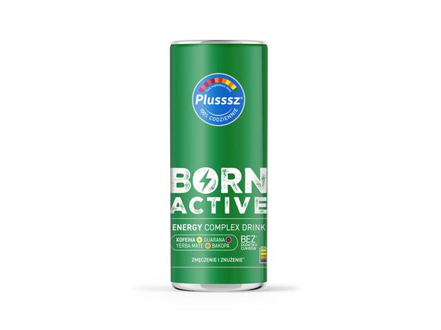 Plusssz Born Active Energy Complex Drink interakcje ulotka napój  250 ml (puszka)