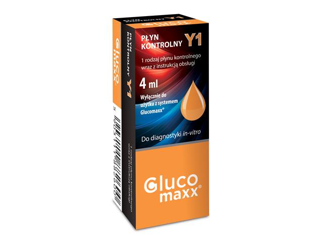 Płyn kontrolny Y1 do Glucomaxx interakcje ulotka płyn  4 ml