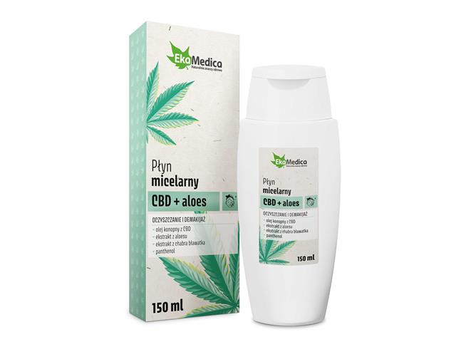 Płyn micelarny CBD + aloes interakcje ulotka płyn  150 ml