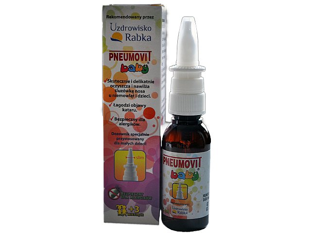 Pneumovit Baby Spray do nosa interakcje ulotka   35 ml