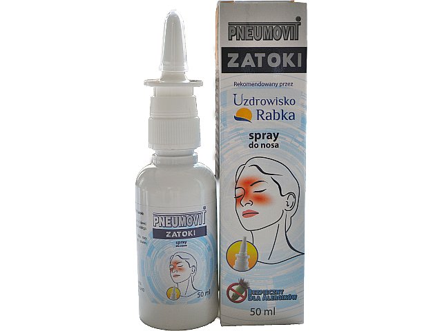 Pneumovit Zatoki Spray do nosa interakcje ulotka spray do nosa  50 ml