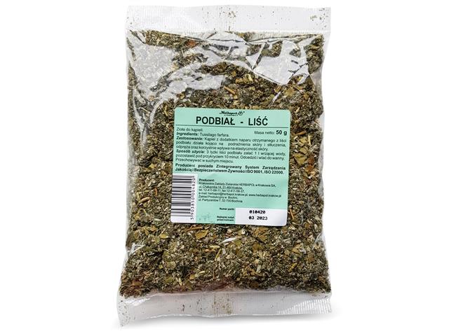 PODBIAŁ LIŚĆ Zioła do kąpieli interakcje ulotka zioła sypkie - 50 g