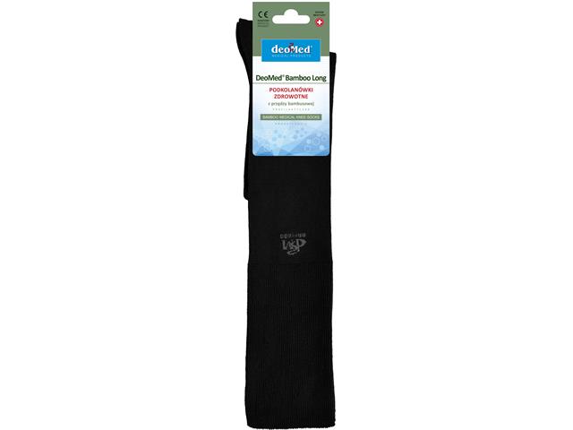 Podkol. DEOMED BAMBOO LONG rozm. 35-38 czarne interakcje ulotka skarpeta - 1 szt. (para)