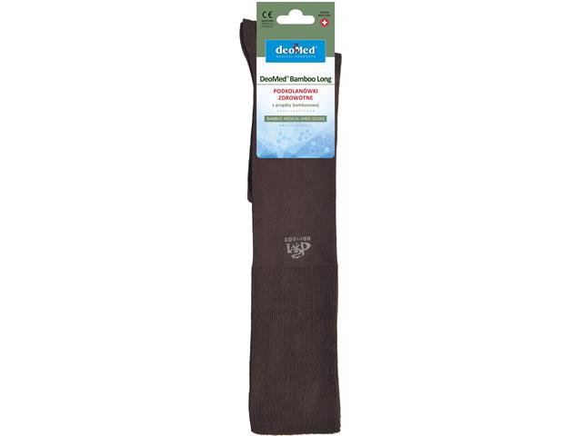 Podkol. DEOMED BAMBOO LONG rozm. 39-42 brązowe interakcje ulotka skarpeta - 1 szt. (para)