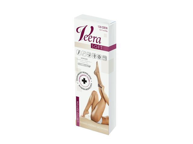 Podkol.p/żyl.VEERA SOFT 130 r.L naturalny interakcje ulotka podkolanówka przeciwżylakowa  1 szt. (para)