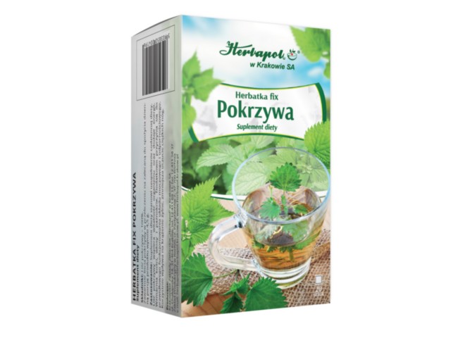 Pokrzywa Fix Herbatka interakcje ulotka zioła do zaparzania w saszetkach - 20 toreb.