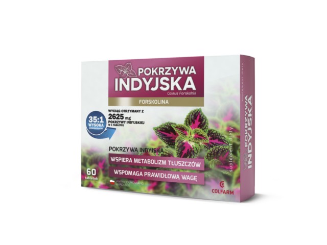 Pokrzywa Indyjska interakcje ulotka tabletki  60 tabl.