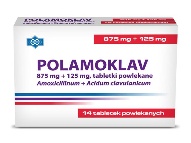 Polamoklav interakcje ulotka tabletki powlekane 875mg+125mg 14 tabl.