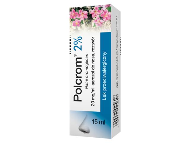 Polcrom 2% interakcje ulotka aerozol do nosa, roztwór 20 mg/ml 