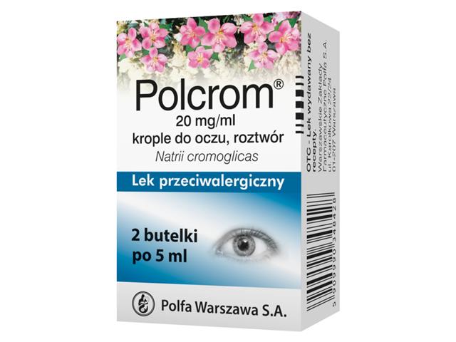 Polcrom interakcje ulotka krople do oczu, roztwór 20 mg/ml 