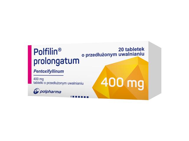 Polfilin Prolongatum interakcje ulotka tabletki o przedłużonym uwalnianiu 400 mg 20 tabl. | (2 blist. po 10 tabl.)