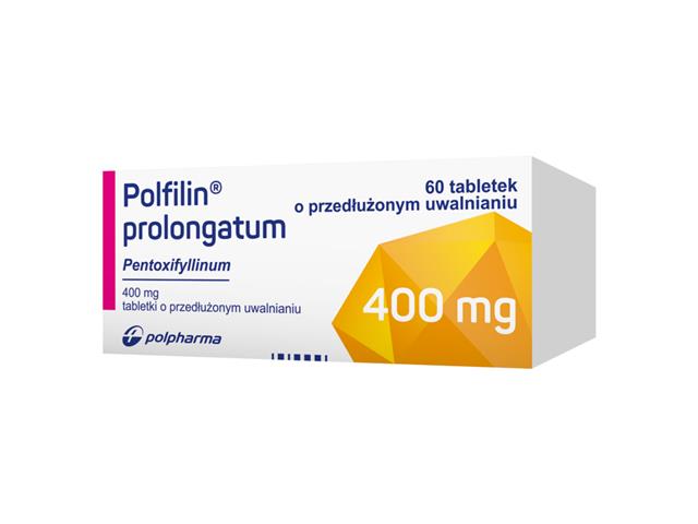 Polfilin Prolongatum interakcje ulotka tabletki o przedłużonym uwalnianiu 400 mg 60 tabl. (6 blist. po 10 tabl.)