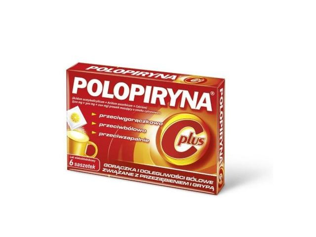 Polopiryna C Plus interakcje ulotka proszek musujący 500mg+300mg+200mg 