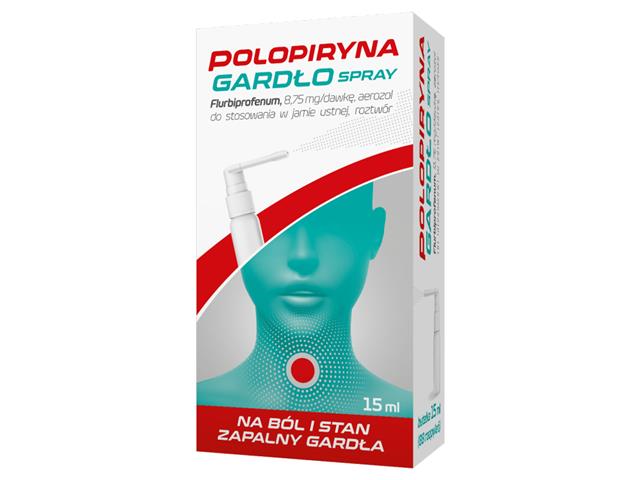 Polopiryna Gardło Spray interakcje ulotka aerozol do stosowania w jamie ustnej, roztwór 8,75 mg/daw. 15 ml