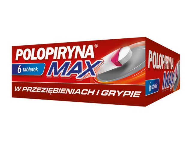 Polopiryna Max (Polopiryna) interakcje ulotka tabletki dojelitowe 500 mg 6 tabl.