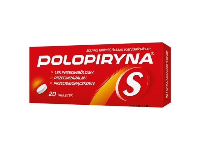 Polopiryna S interakcje ulotka tabletki 300 mg 20 tabl. (2 blist. po 10 tabl.)