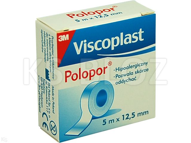 Polopor Plaster papierowy na rolce 5 m x 12,5 mm interakcje ulotka plaster  1 szt.