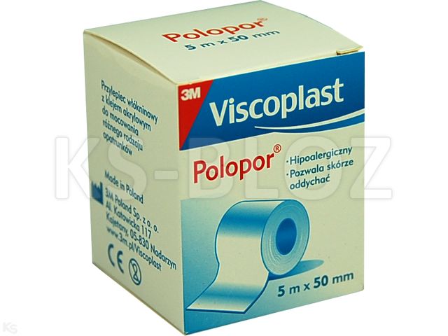 Polopor Plaster papierowy na rolce 5 m x 50 mm interakcje ulotka plaster  1 szt.