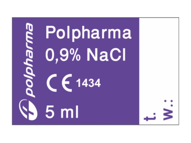 Polpharma 0,9% Nacl Izotoniczny, sterylny roztwór do stosowania zewnętrznego interakcje ulotka   100 poj. po 5 ml