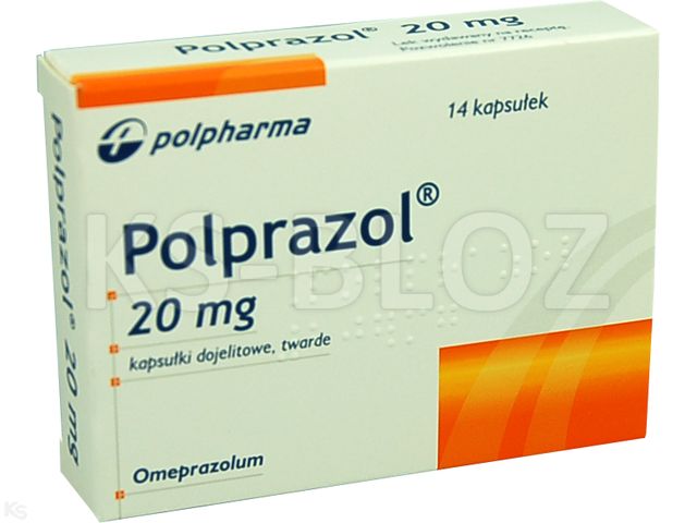 Polprazol interakcje ulotka kapsułki dojelitowe twarde 20 mg 14 kaps. (2 blist. po 7 kaps.)