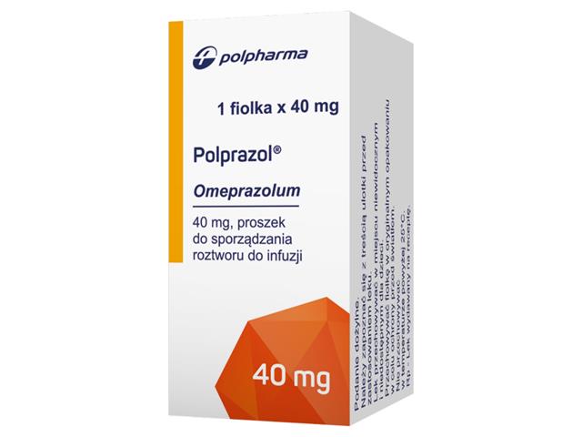 Polprazol interakcje ulotka proszek do sporządzania roztworu do infuzji 40 mg 1 fiol.pr. po 0.04 g