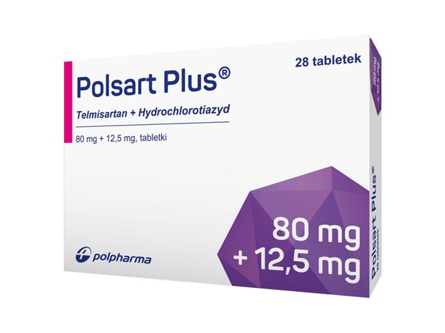 Polsart Plus interakcje ulotka tabletki 80mg+12,5mg 28 tabl.