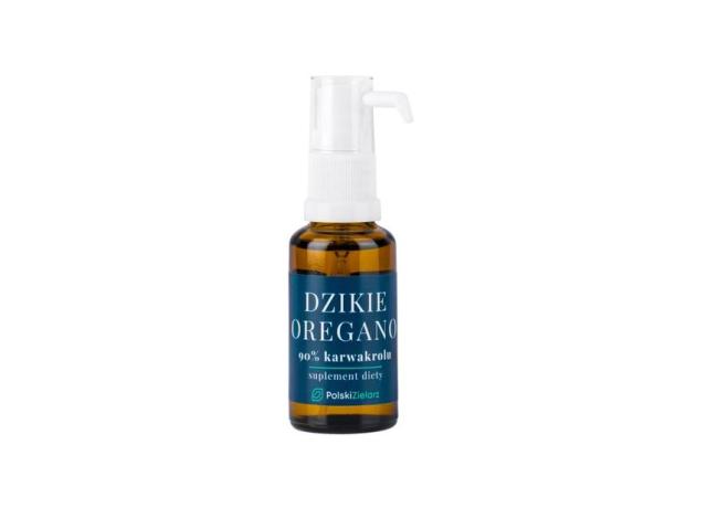 Polski Zielarz Olejek z dzikiego oregano 90% karwakrolu interakcje ulotka krople - 30 ml