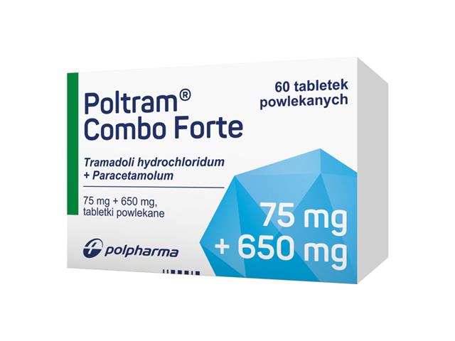 Poltram Combo Forte interakcje ulotka tabletki powlekane 75mg+650mg 60 tabl.
