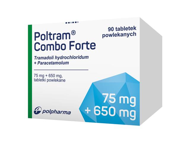 Poltram Combo Forte interakcje ulotka tabletki powlekane 75mg+650mg 90 tabl.