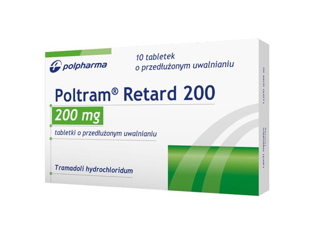 Poltram Retard 200 interakcje ulotka tabletki o przedłużonym uwalnianiu 200 mg 
