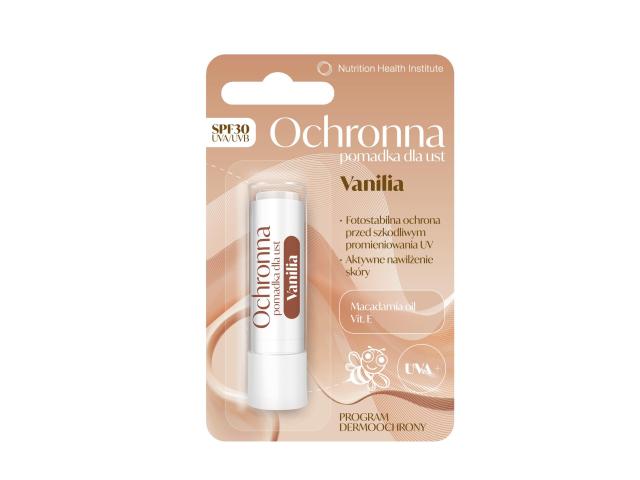 Pomadka do ust ochronna vanilia SPF 30 interakcje ulotka sztyft - 1 szt.