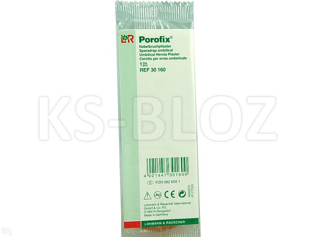 Porofix Plaster na przepuklinę pępkową 30160 interakcje ulotka plaster  1 szt.