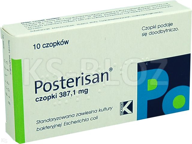 Posterisan interakcje ulotka czopki doodbytnicze 387,1 mg 10 czop.