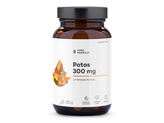 Potas 300 mg Cytrynian Potasu interakcje ulotka kapsułki - 60 kaps.
