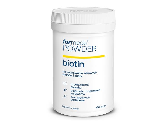 Powder Biotin interakcje ulotka proszek - 48 g