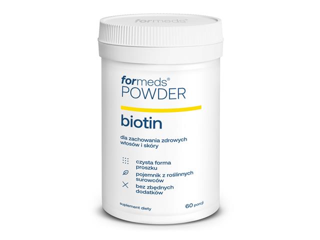 Powder Biotin interakcje ulotka proszek  48 g