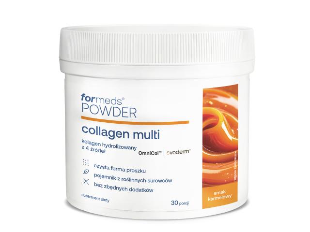 Powder Collagen Multi karmel interakcje ulotka proszek 210 g